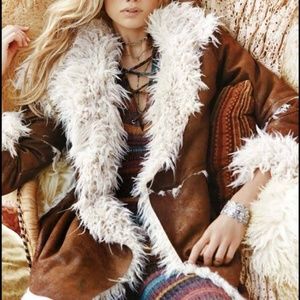 Elan  Faux Suede & Fur Coat